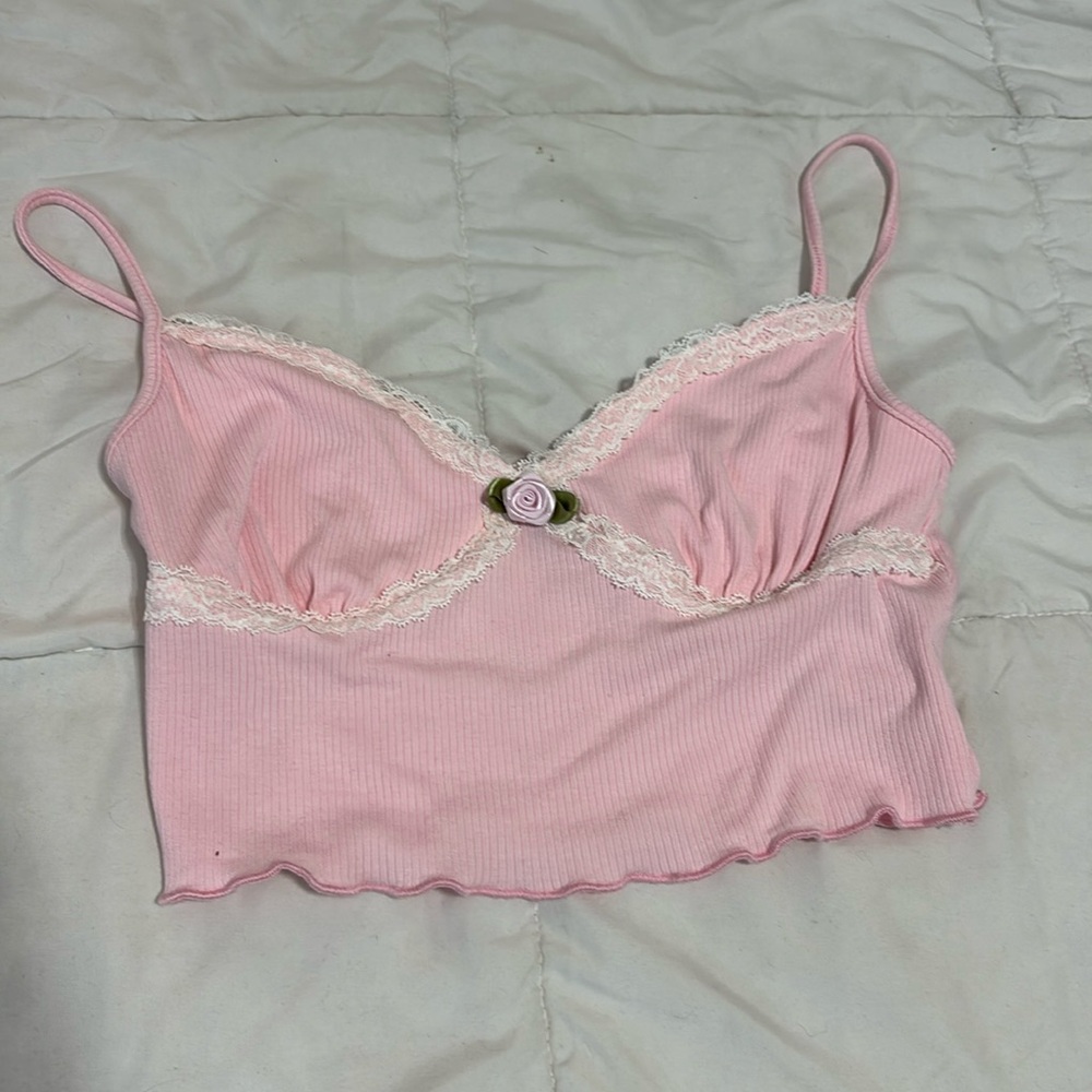 Pink Crop top